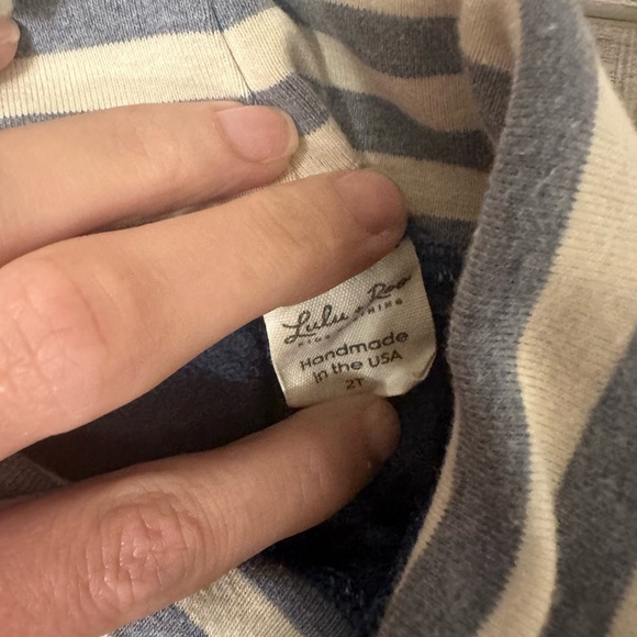 Lulu and Roo Freedom collection striped pocket tee with two matching shorts set - Picture 8 of 8